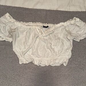 Brandy Melville off the shoulder crop top